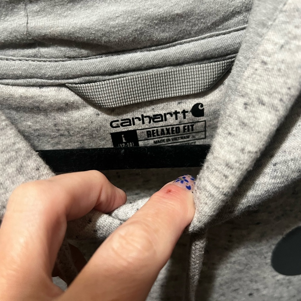 Carhartt womens Heather Gray Hoodie - Picture 2 of 5
